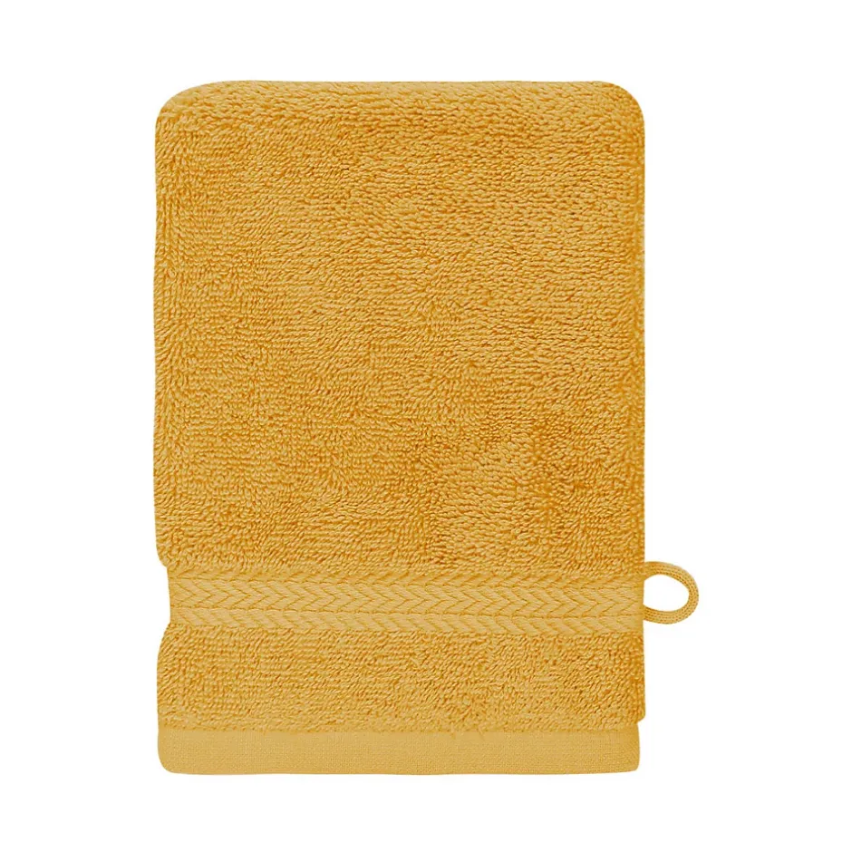 Sensei Maison Lot de 3 gants de toilette 550 g/m² Safran 16x22 cm LUXURY
