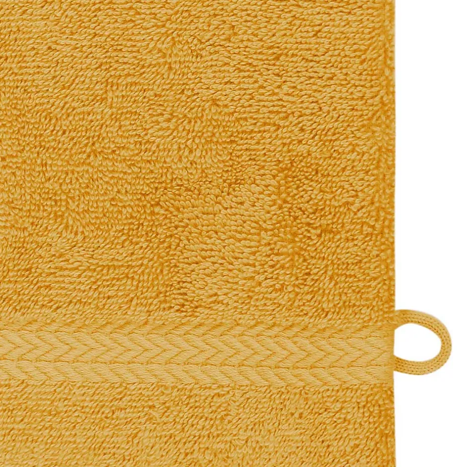 Sensei Maison Lot de 3 gants de toilette 550 g/m² Safran 16x22 cm LUXURY