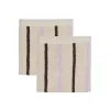 OYOY Living Lot de 2 gants de toilette rose en coton organique h30x30 cm
