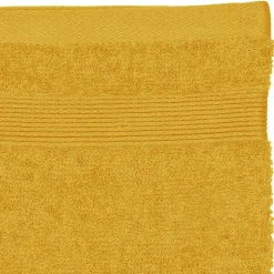 Atmosphera Créateur D'Intérieur Lot de 2 gants de toilette - coton 450 gr/m² - jaune moutarde 15x21 cm - Atmosphera