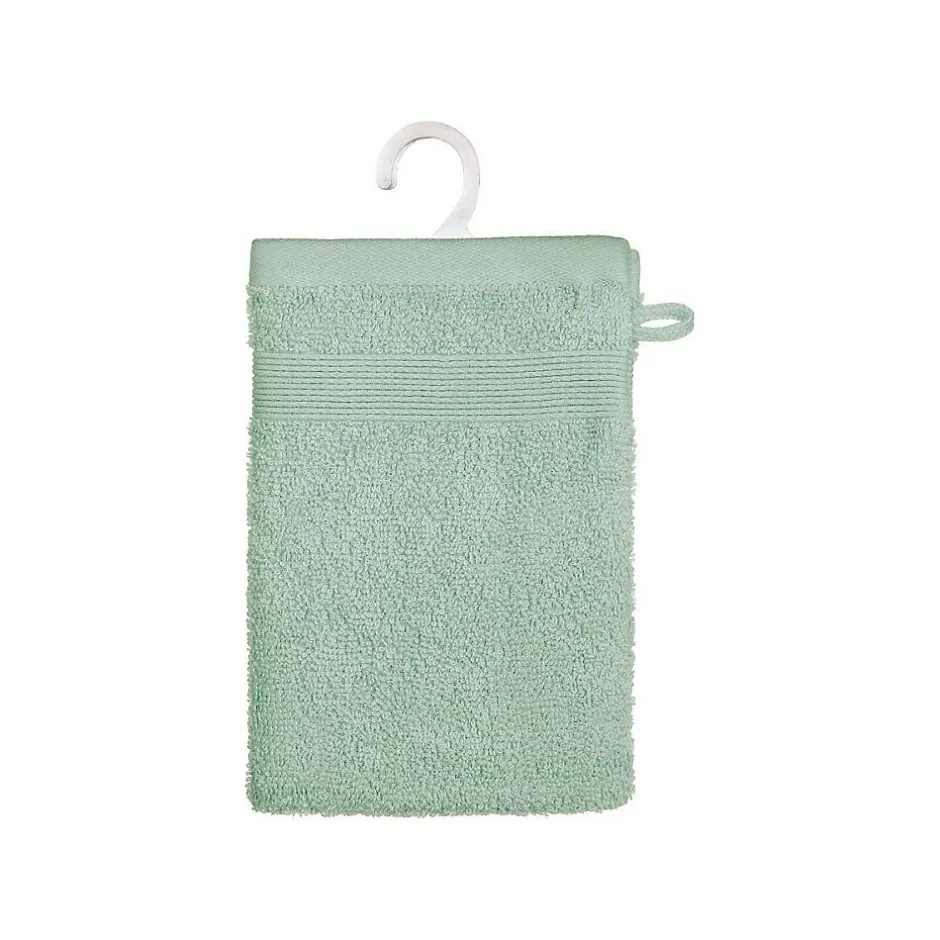 Atmosphera Créateur D'Intérieur Lot de 2 gants de toilette - coton 450 gr/m² - vert céladon 15x21 cm - Atmosphera* Gant De Toilette