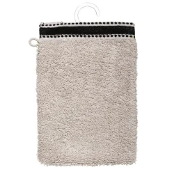 Atmosphera Créateur D'Intérieur Lot de 2 gants de toilette Joia - coton 550 gr/m² - lin 15x21 cm - Atmosphera