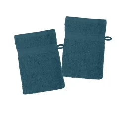 Eden Lot de 2 gants de toilette Laguna