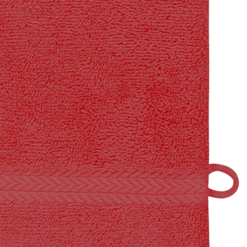 Sensei Maison Lot de 3 gants de toilette 550 g/m² Rubis 16x22 cm LUXURY* Gant De Toilette