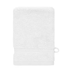 Sensei Maison Lot de 3 gants de toilette 550 g/m² Blanc 16x22 cm LUXURY