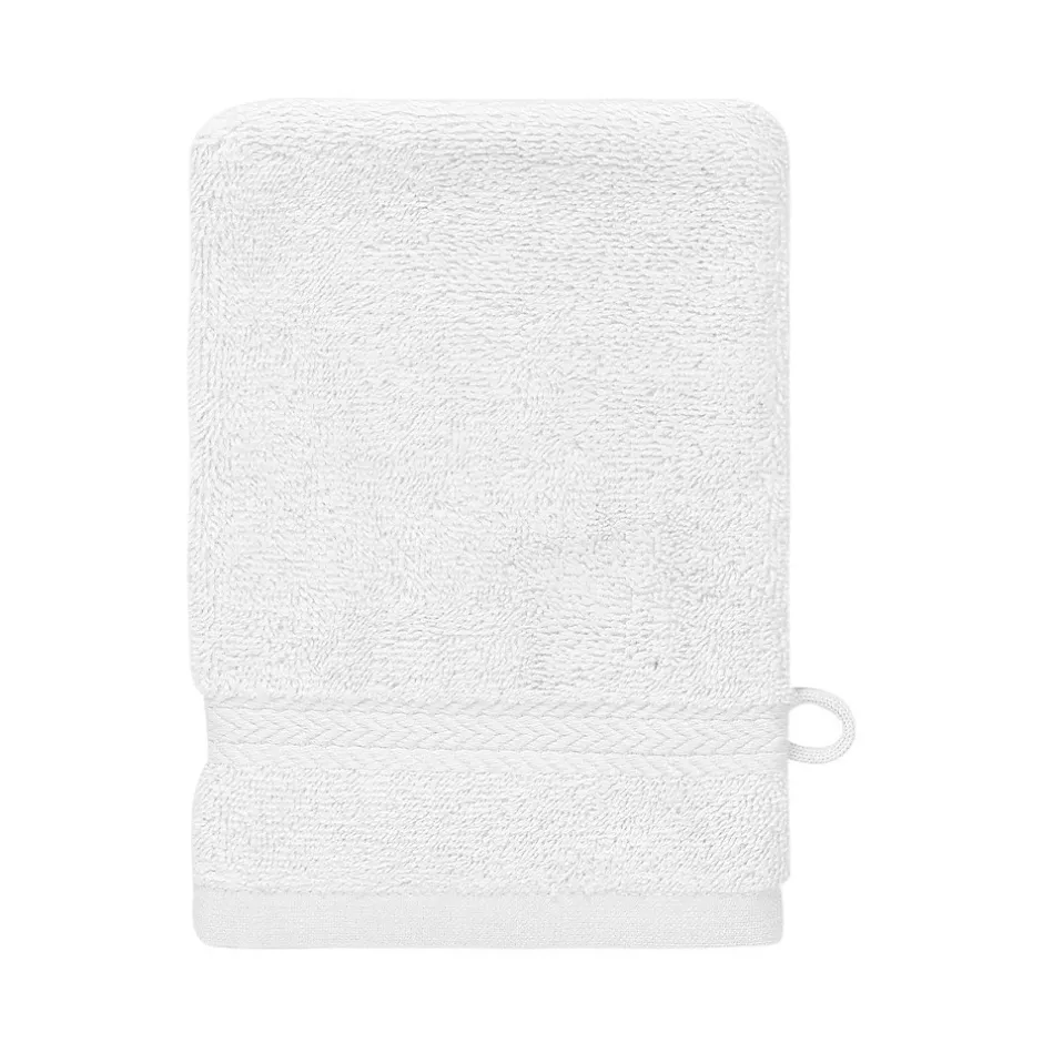 Sensei Maison Lot de 3 gants de toilette 550 g/m² Blanc 16x22 cm LUXURY