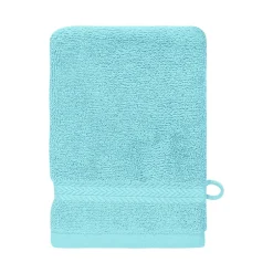 Sensei Maison Lot de 3 gants de toilette 550 g/m² Bleu Turquoise 16x22 cm LUXURY* Gant De Toilette