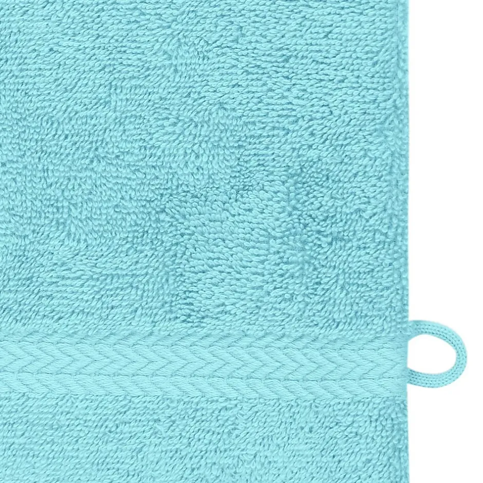 Sensei Maison Lot de 3 gants de toilette 550 g/m² Bleu Turquoise 16x22 cm LUXURY* Gant De Toilette