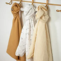 Sevira Kids Lot de 3 maxi langes melody écru et camel* Serviette De Toilette