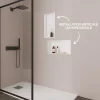 Italbox Lot de 2 Niches de Douche Blanc Satiné - 30x30 cm et 30x60 cm - Rangement Mural Salle de Bain - NOOK* Niche De Salle De Bains
