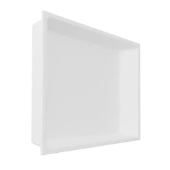 Italbox Lot de 2 Niches de Douche Blanc Satiné - 30x30 cm et 30x60 cm - Rangement Mural Salle de Bain - NOOK* Niche De Salle De Bains