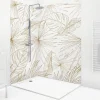 99Deco Lot de 2 panneaux de douche en PVC (90x220 & 120x220 cm) + profilés blanc - Lamnar Kola* Panneau Mural De Salle De Bains
