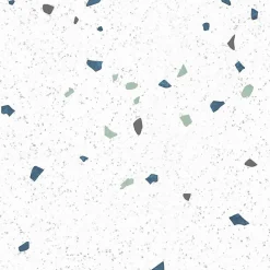 99Deco Lot de 2 panneaux de douche en aluminium (90x220 & 120x220 cm) + profilés blanc - Terrazzo Mineral - Multicolore* Panneau Mural De Salle De Bains