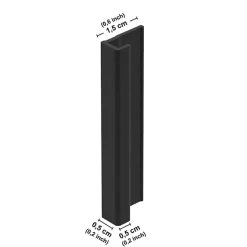 99Deco Lot de 2 panneaux de douche en aluminium (90x220 & 120x220 cm) + profilés noir - Wabi Sabi - Marron et nor