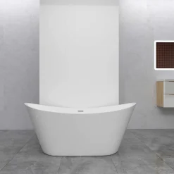AICA Sanitaire Lot de 2 panneaux muraux de douche Blanc en aluminium avec 1 profilés, L40xL100xH210 cm ,protection murale,antimoisissure