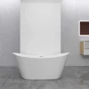 AICA Sanitaire Lot de 2 panneaux muraux de douche Blanc en aluminium avec 1 profilés, L40xL80xH210 cm ,protection murale, antimoisissure* Panneau Mural De Salle De Bains