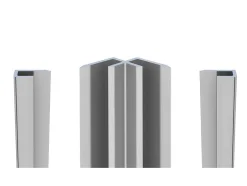 Vente-unique Lot de 2 panneaux muraux de douche vert clair en aluminium avec profilés - L90 x L120 x H210 cm - ITZIAR* Panneau Mural De Salle De Bains