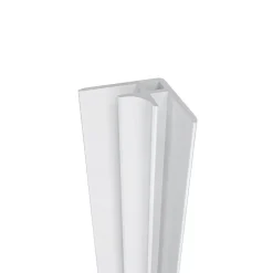 AICA Sanitaire Lot de 2 panneaux muraux de douche Ivoire mural aluminium avec 3 profiles - L.100 x L.120 x H.210 cm - Étanche,facile à nettoyer