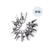 MSV Lot de 12 Pinces à linge en inox