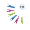 MSV Lot de 120 pinces à linge plastique