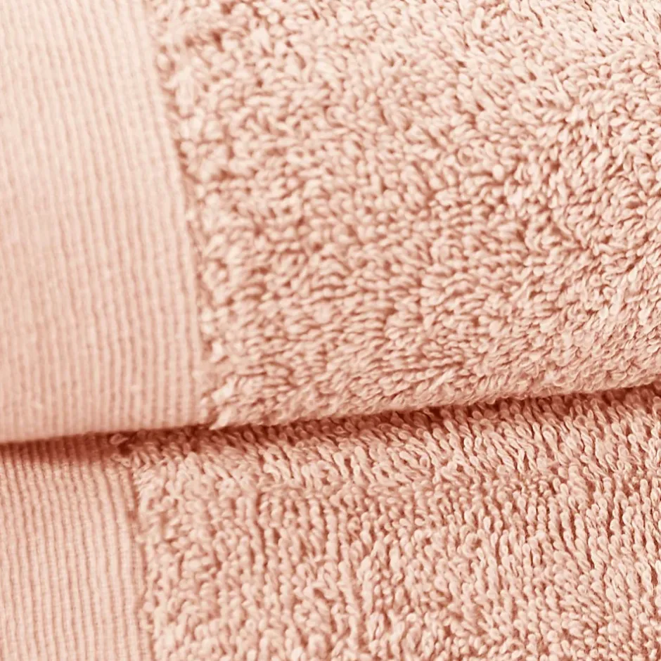 Sensei Maison Lot de 2 serviettes de toilette 500 g/m² Poudre 50x90 cm STUDIO