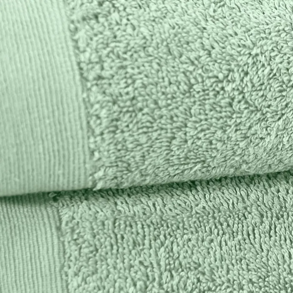 Sensei Maison Lot de 2 serviettes de toilette 500 g/m² Menthe 50x90 cm STUDIO