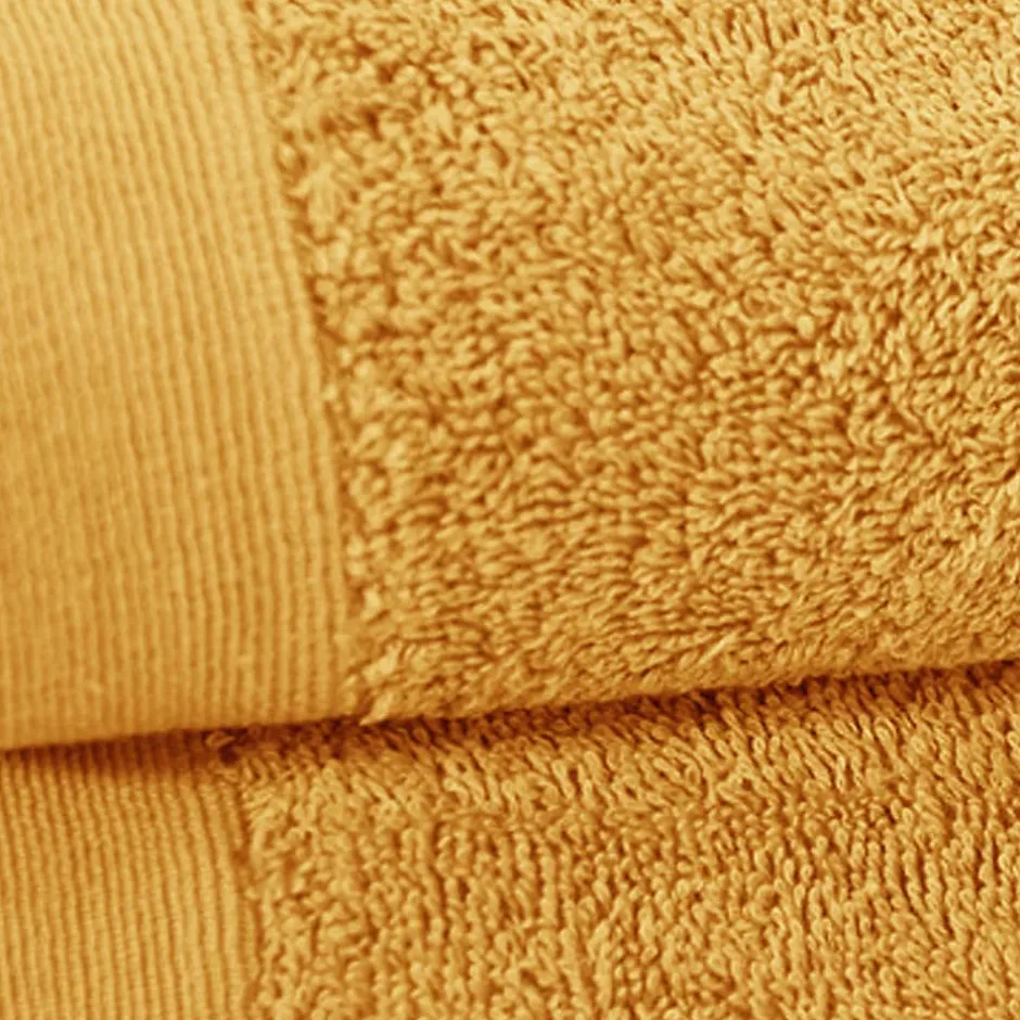 Sensei Maison Lot de 2 serviettes de toilette 500 g/m² Caramel 50x90 cm STUDIO