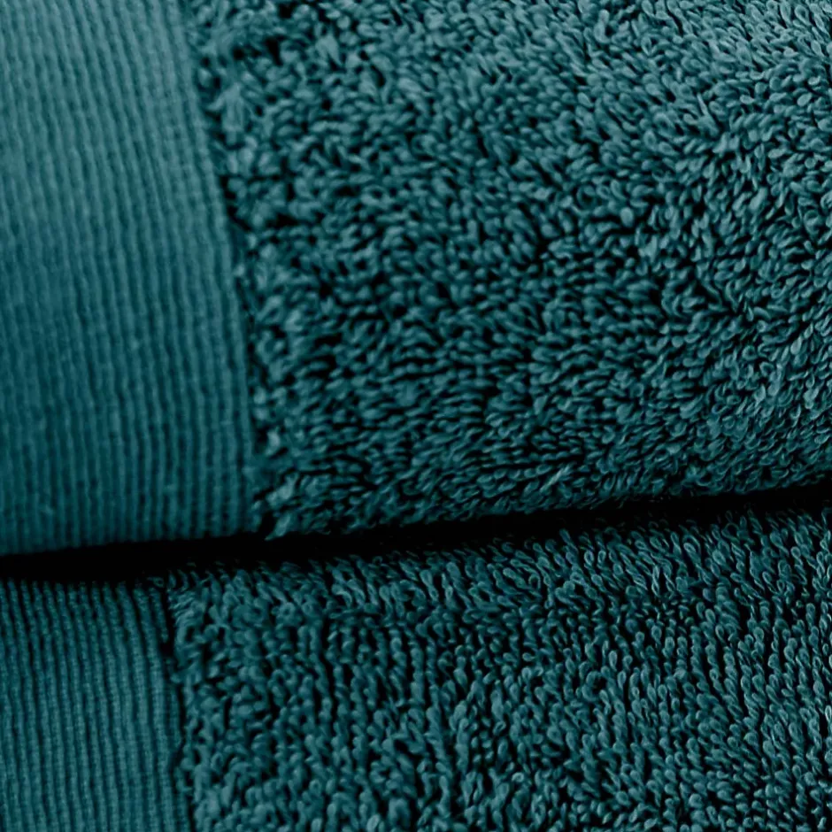 Sensei Maison Lot de 2 serviettes de toilette 500 g/m² Denim 50x90 cm STUDIO