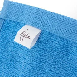 Linnea Lot de 12 serviettes invité 30x30 cm ALPHA bleu Turquoise