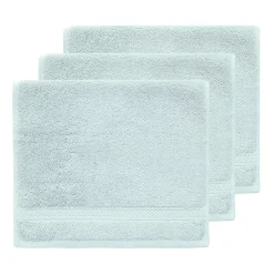 Sensei Maison Lot de 3 serviettes invité 550 g/m² Bleu Arctic 30x50 cm LUXURY* Serviette De Toilette