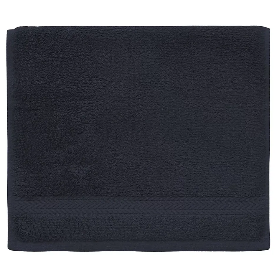 Sensei Maison Lot de 3 serviettes invité 550 g/m² Bleu Nuit 30x50 cm LUXURY