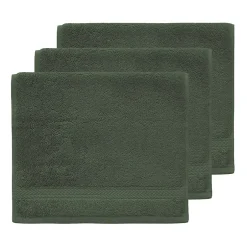 Sensei Maison Lot de 3 serviettes invité 550 g/m² Eucalyptus 30x50 cm LUXURY* Serviette De Toilette