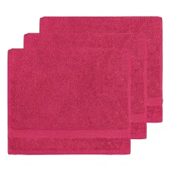 Sensei Maison Lot de 3 serviettes invité 550 g/m² Rose Indien 30x50 cm LUXURY