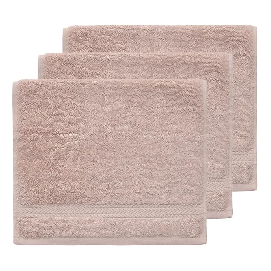 Sensei Maison Lot de 3 serviettes invité 550 g/m² Nude 30x50 cm LUXURY