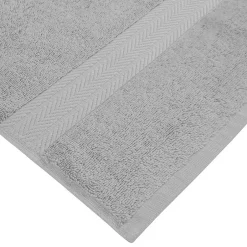 Sensei Maison Lot de 3 serviettes invité 550 g/m² Gris Perle 30x50 cm LUXURY* Serviette De Toilette