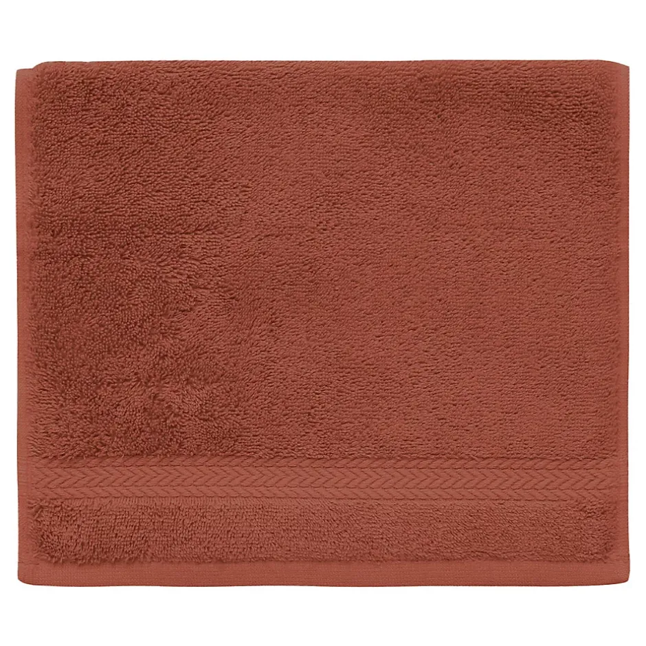 Sensei Maison Lot de 3 serviettes invité 550 g/m² Terracota 30x50 cm LUXURY