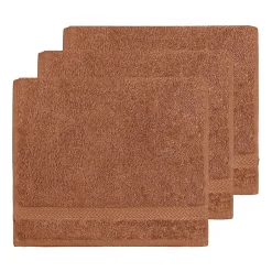 Sensei Maison Lot de 3 serviettes invité 550 g/m² Brique 30x50 cm LUXURY