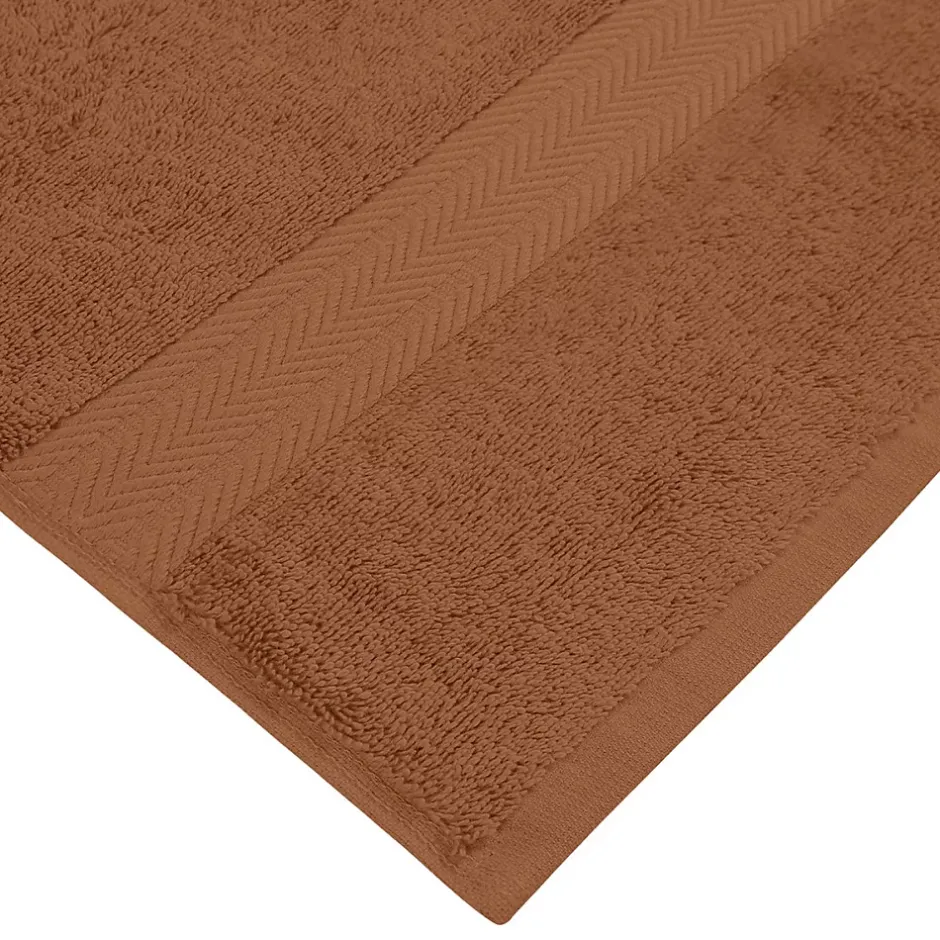 Sensei Maison Lot de 3 serviettes invité 550 g/m² Brique 30x50 cm LUXURY