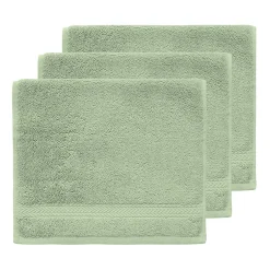 Sensei Maison Lot de 3 serviettes invité 550 g/m² Sauge 30x50 cm LUXURY