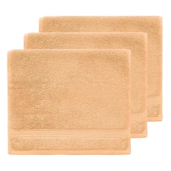 Sensei Maison Lot de 3 serviettes invité 550 g/m² Pêche 30x50 cm LUXURY* Serviette De Toilette