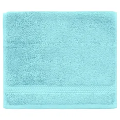 Sensei Maison Lot de 3 serviettes invité 550 g/m² Bleu Turquoise 30x50 cm LUXURY* Serviette De Toilette