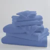 Tradilinge Lot de 2 Serviettes Invités Unies et Colorées (33x50 cm - Violet)