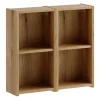 Furnidea Lot de 2 étagères cube suspendues 60 x 57 cm NOVA chêne Coast Evoke* Etagère Salle De Bains