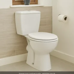 Jacob Delafon Lot de 2 WC à poser sortie horizontale Eolia avec abattant* Wc À Poser