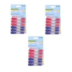 Lot de 3 x 12 Pinces à linge - Plastique - Multicolore* Etendoir À Linge