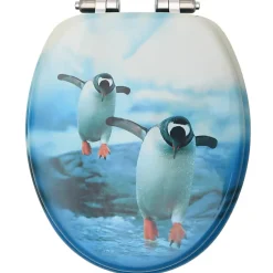 Helloshop26 Lot de deux sièges abattants WC mdf