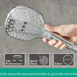 Hansgrohe Lot robinet douche encastré thermostatique Ecostat Square + Douche de tête Raindance E 240* Colonne De Douche Encastrable