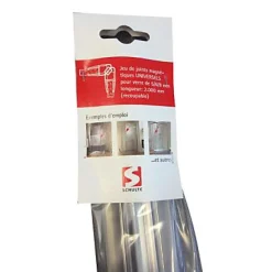 Schulte Lots de 2 joints d'étanchéité magnétiques à 90° pour portes et parois de douche, 210 cm, universels