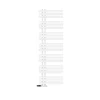 Luxebath Radiateur de Salle de Bain Iron EM 500x1600 mm Blanc Raccord Central au Bas* Sèche-Serviettes Mixte