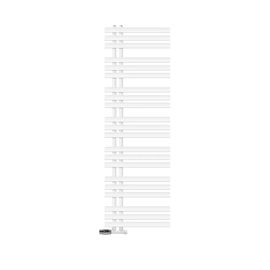 Luxebath Radiateur de Salle de Bain Iron EM 500x1600 mm Blanc Raccord Central au Bas* Sèche-Serviettes Mixte